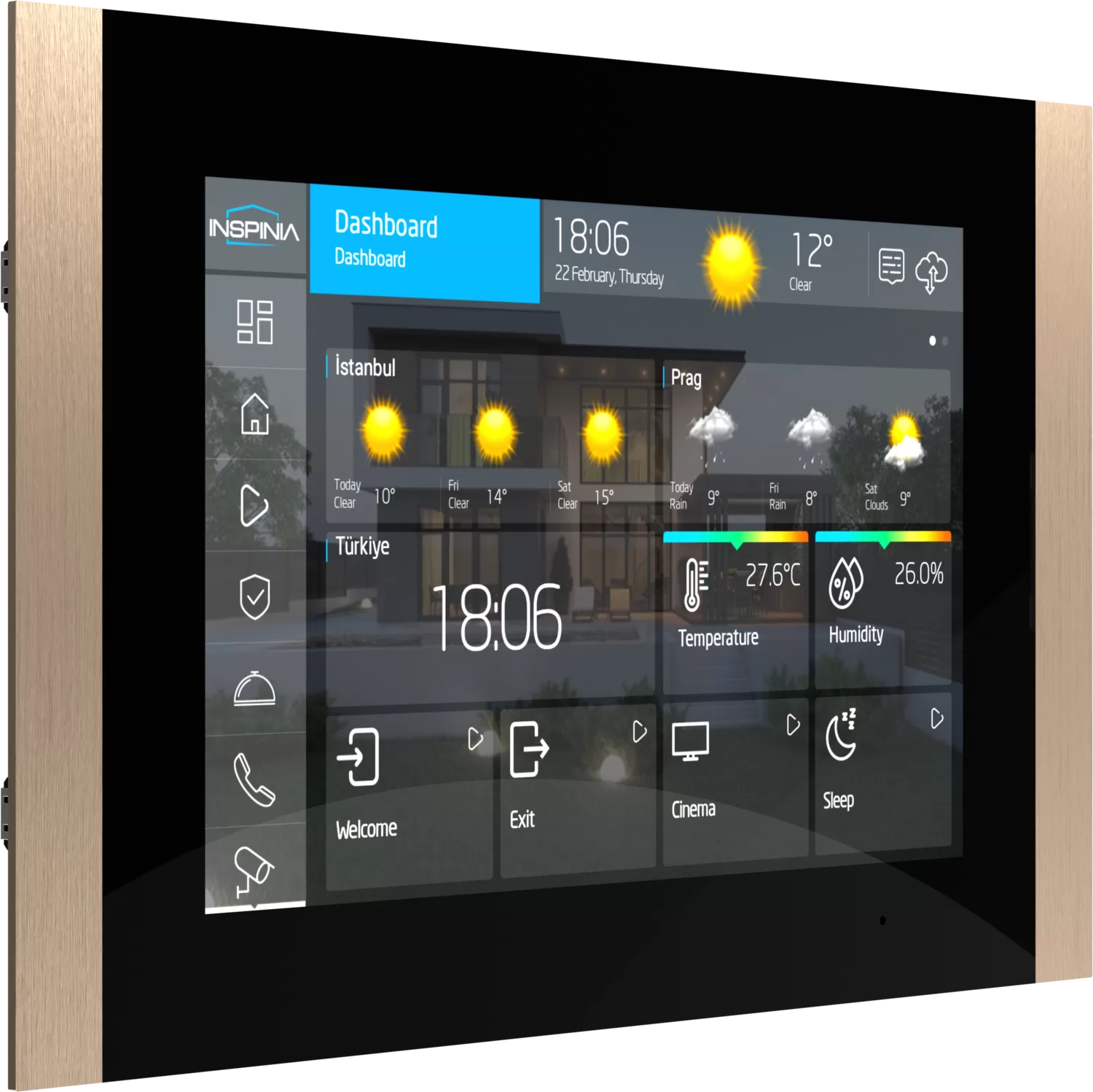 Inspinia 10″ SQ — Touch panel